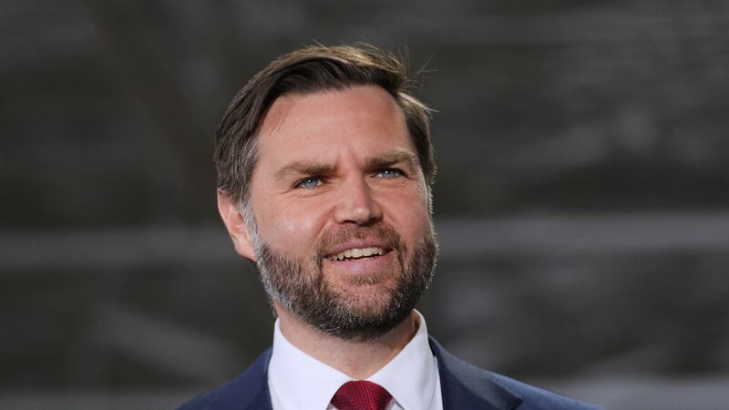 El vicepresidente JD Vance en el evento de EDSI Cables, el miércoles 18 de marzo de 2026, en...