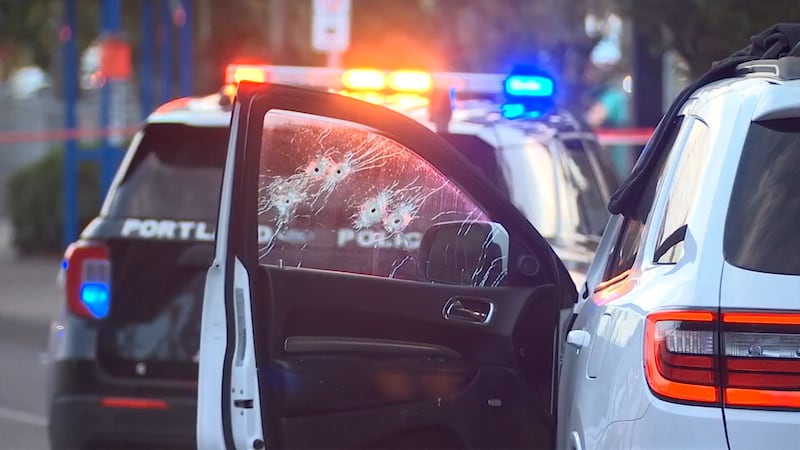 Police are investigating after two people were shot and injured at a parking lot in northeast...
