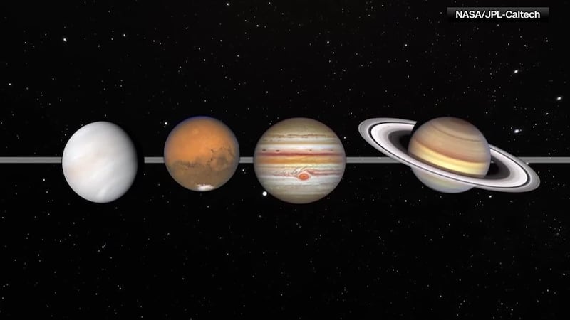 "Desfile de planetas" ilumina el cielo nocturno hasta fin de mes