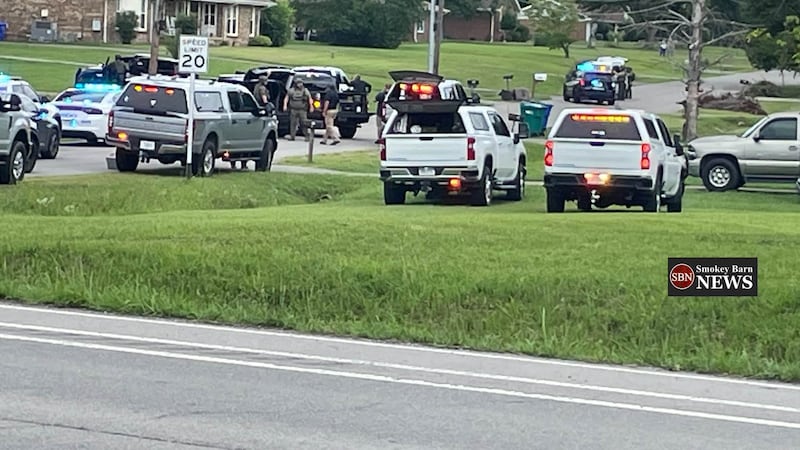 Caos en carretera de Tennessee: choque, investigación y emergencia médica movilizan a policías