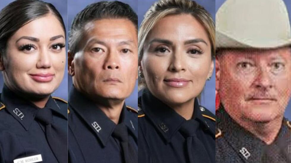 (De izq. a der.) Los agentes Christina Kohler, Long Nguyen, María Vásquez y William Bozeman....