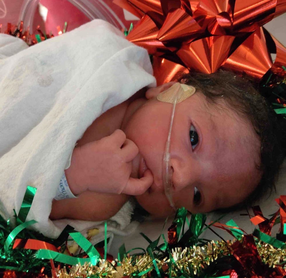 Ascension Saint Thomas Midtown announced its first birth of Christmas Day was a nearly 8-pound...