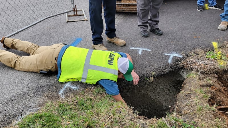 A road in Bowling Green, Kentucky, will be closed for about a month due to a "very large"...