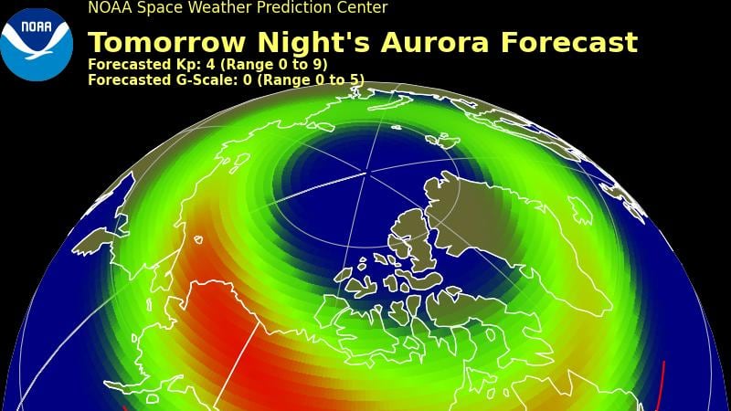 Es posible que hoy y mañana se puedan ver las auroras boreales.