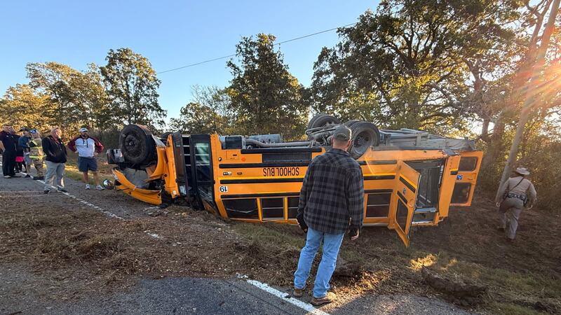 Varios niños resultaron heridos en un accidente de autobús escolar en el condado de Grimes el...