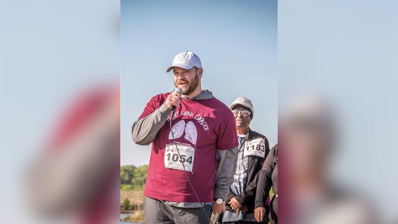 Stephen Huff was diagnosed with lung cancer at 29 and says biomarker testing saved his life.