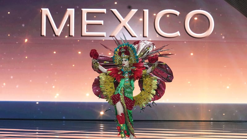 Miss Mexico Fátima Bosch competes in the national costume competition at the Miss Universe...