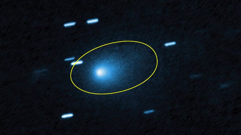 Imagen del cometa interestelar 3I/ATLAS el 21 de julio de 2025, cuando el cometa estaba a 277...