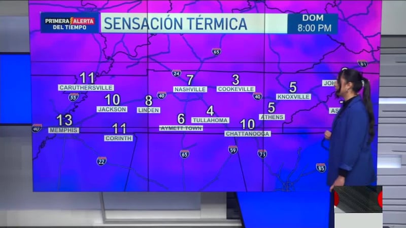 Temperaturas peligrosas para hoy domingo y lunes en Tennessee